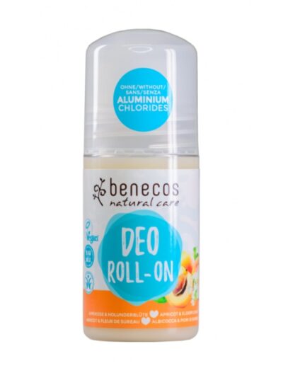 Benecos - Deo-Roll-On meruňka a bezový květ BIO, VEG, 50 ml