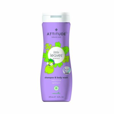 Attitude Dětské tělové mýdlo a šampon Little leaves s vůní vanilky 473 ml