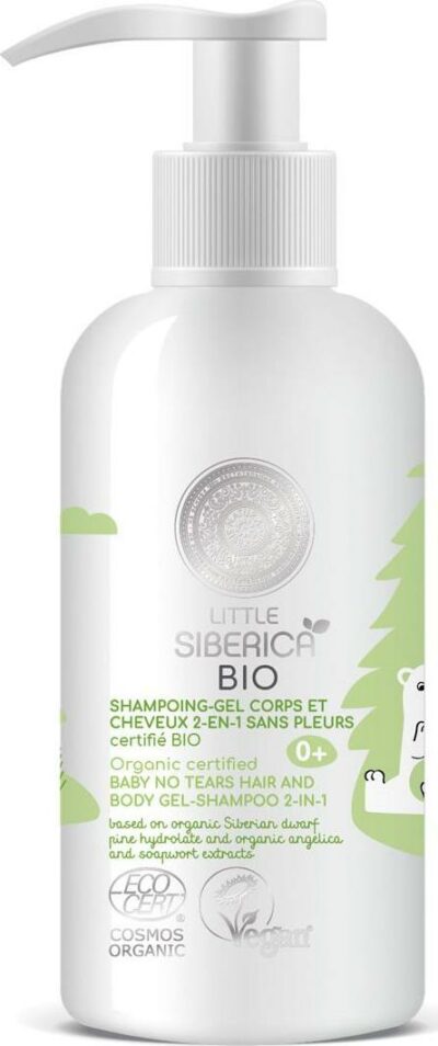 Little Siberica Dětský gel - šampon na vlasy a tělo 2v1 bez slz 250 ml