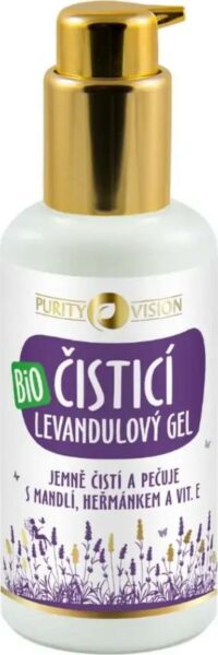 Purity Vision Bio Levandulový čisticí gel s mandlí, heřmánkem a vit. E 100 ml