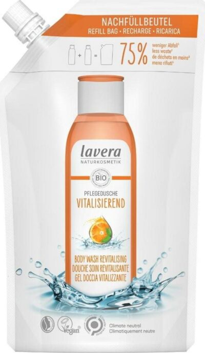 Lavera Revitalizující pomerančový sprchový gel náplň, 500 ml