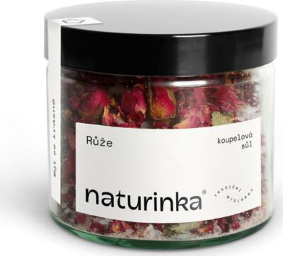 Naturinka Koupelová sůl Růže 250 ml