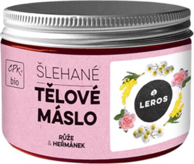 Leros Šlehané tělové máslo růže & heřmánek 150 ml