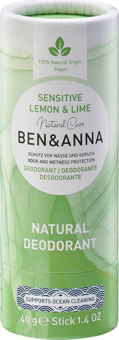 Ben & Anna Tuhý deodorant sensitive LEMON&LIME 40 g