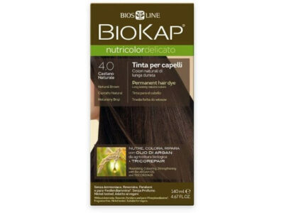 Biokap NUTRICOLOR DELICATO - Barva na vlasy - 4.00 Hnědá přirozená 140 ml