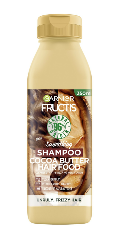 Garnier Uhlazující šampon pro nepoddajné vlasy Hair Food Cocoa Butter 350 ml