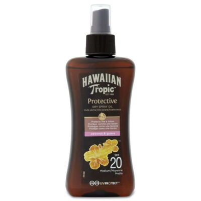 Hawaiian Tropic Suchý olej na opalování s rozprašovačem SPF 20 Protective 200 ml
