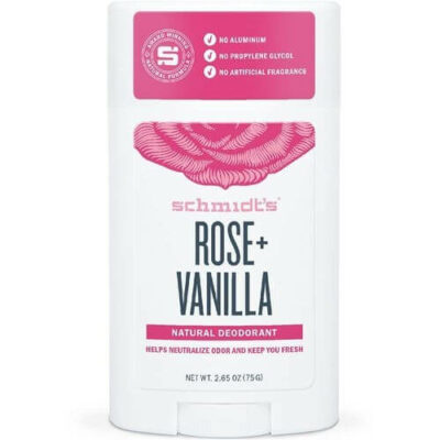 Schmidt's Tuhý deodorant - Rose + Vanilla 75 g